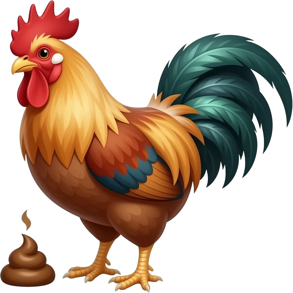 poopingh cvock emoji