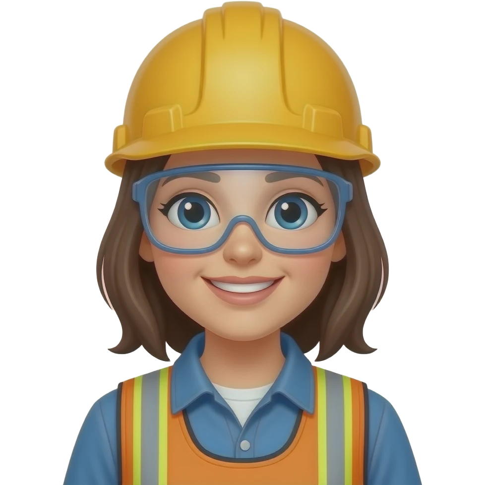 Female construction work emoji