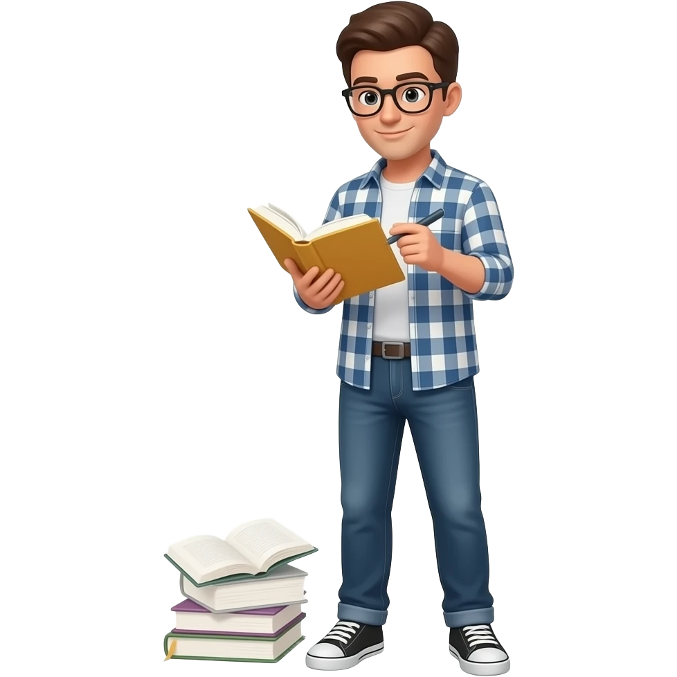 revising a book emoji