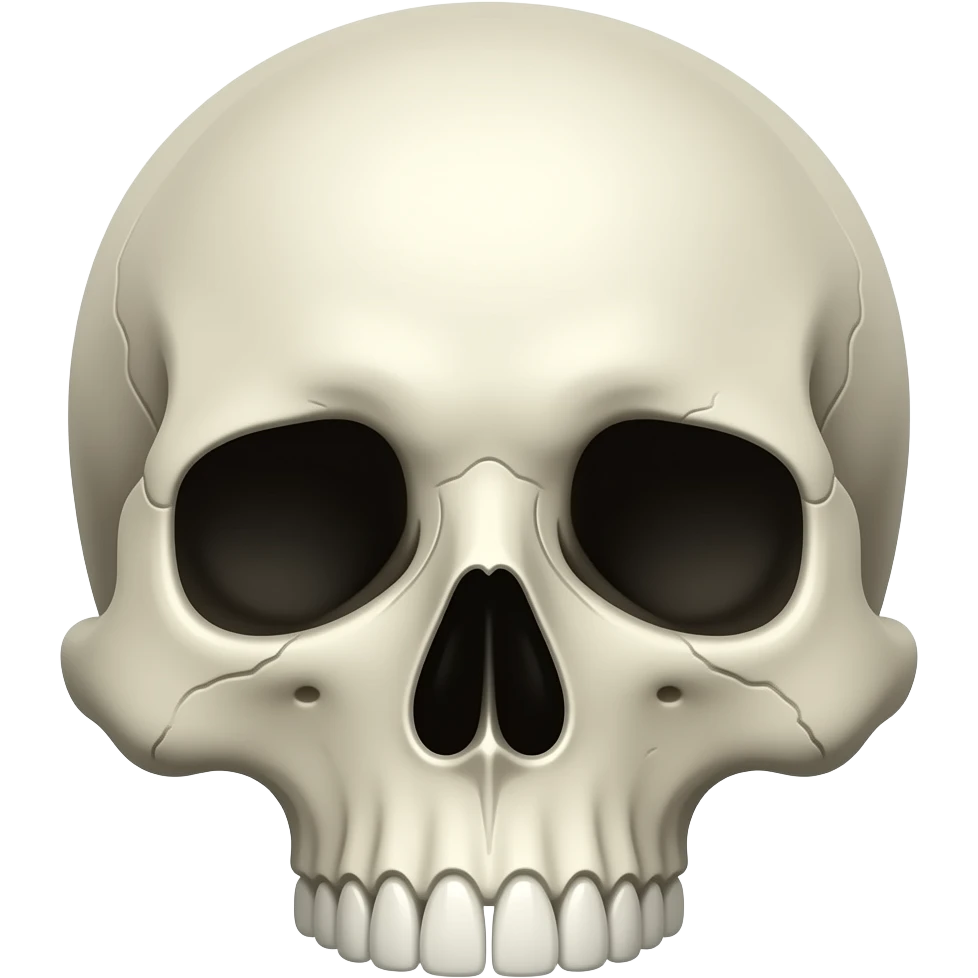 Skull face emoji