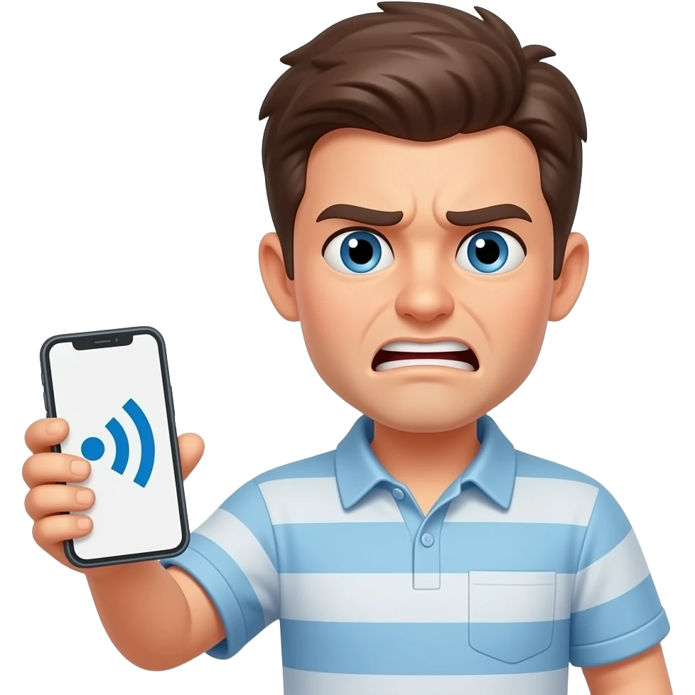Bad internet connection emoji