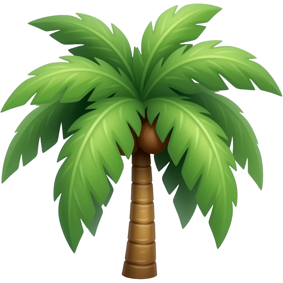 Coconut tree emoji