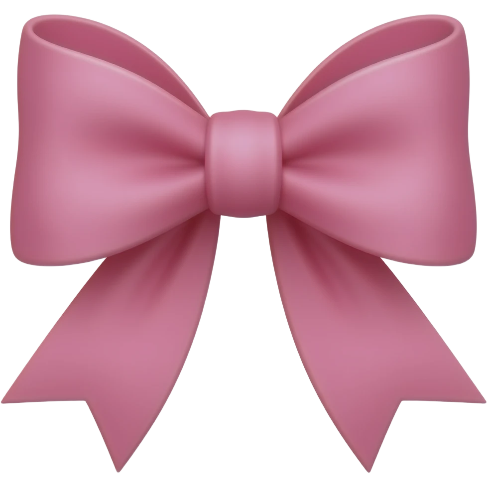 Pink bow emoji