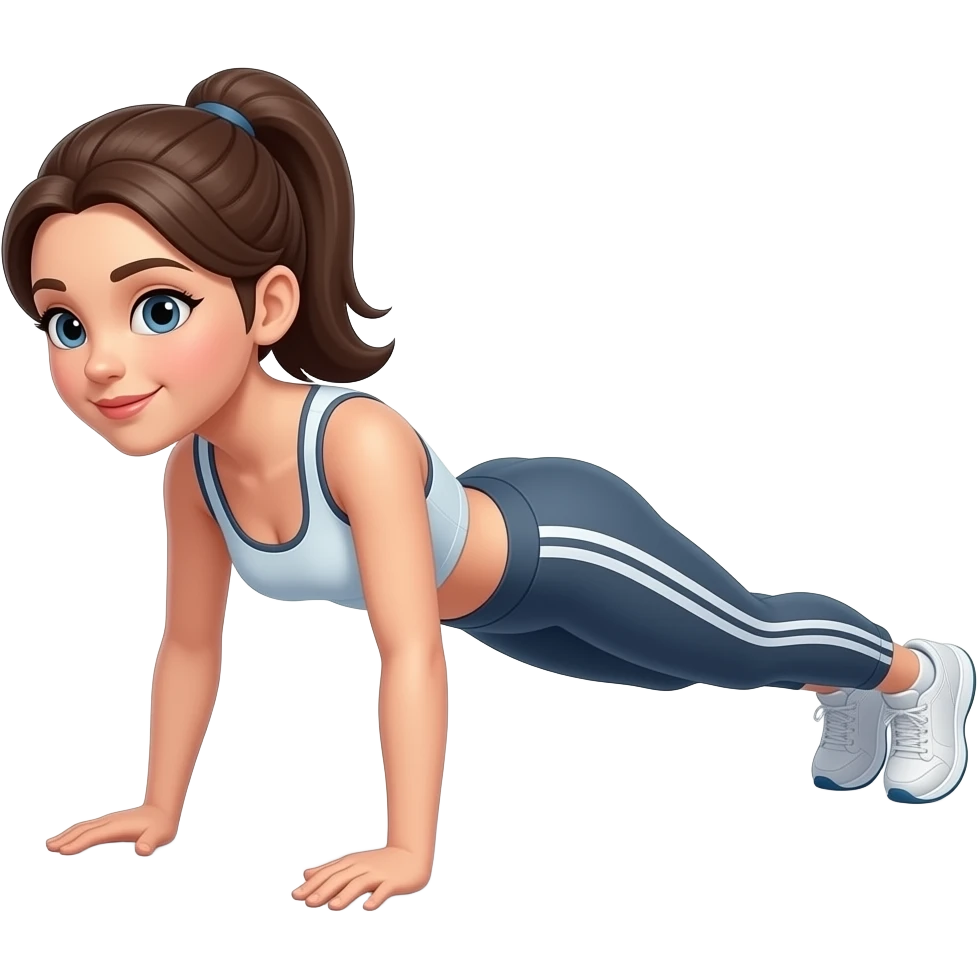 girls doing pushups emoji | AI Emoji Generator