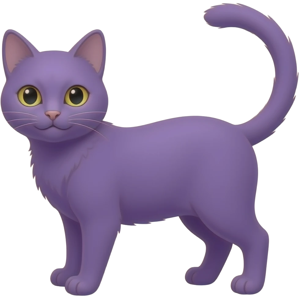 violet cat emoji