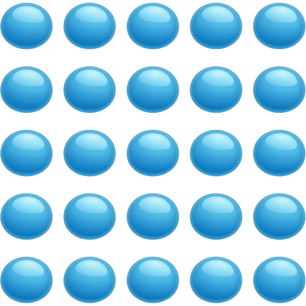 20 Blue jellybeans emoji