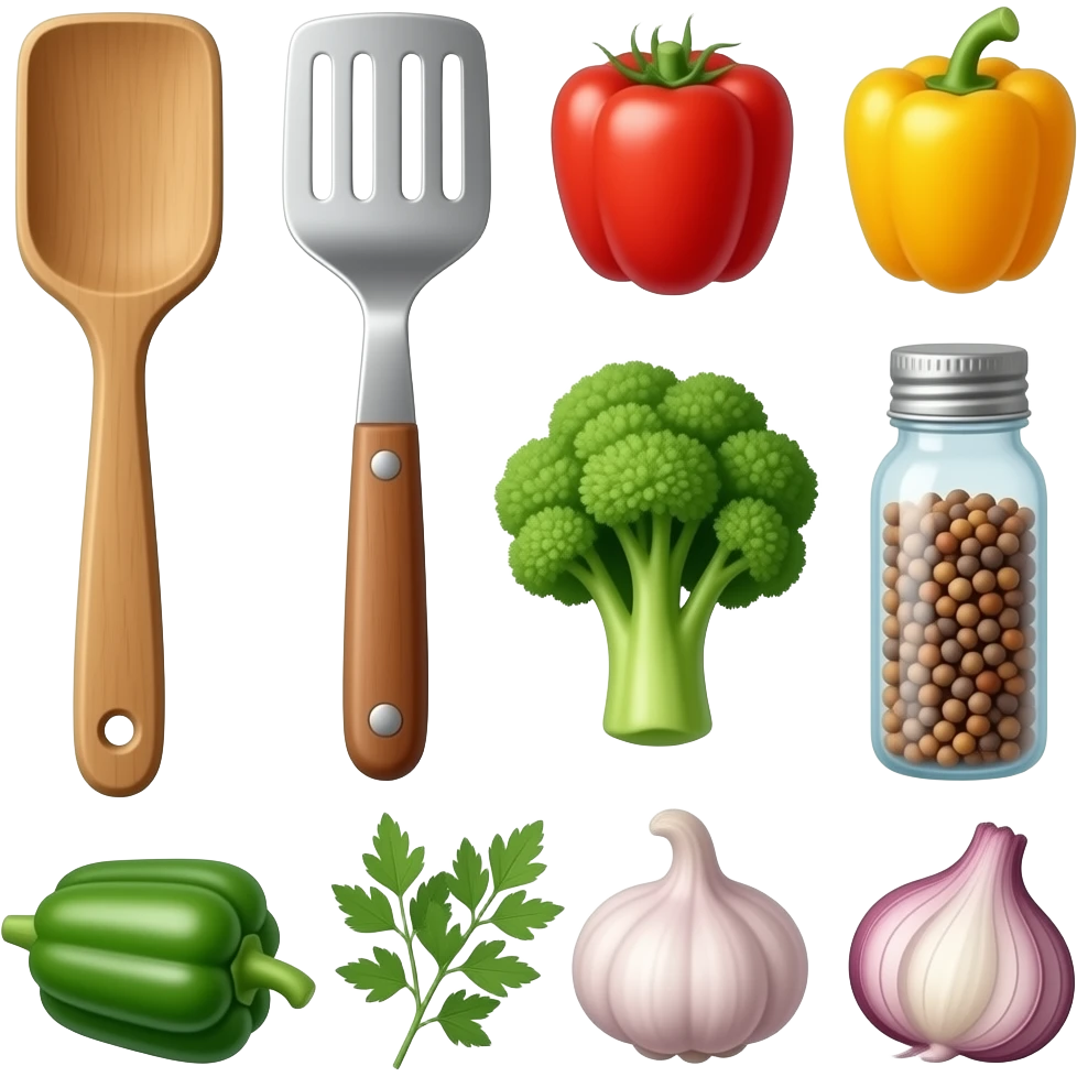 ingredients used in kitcher for meal emoji