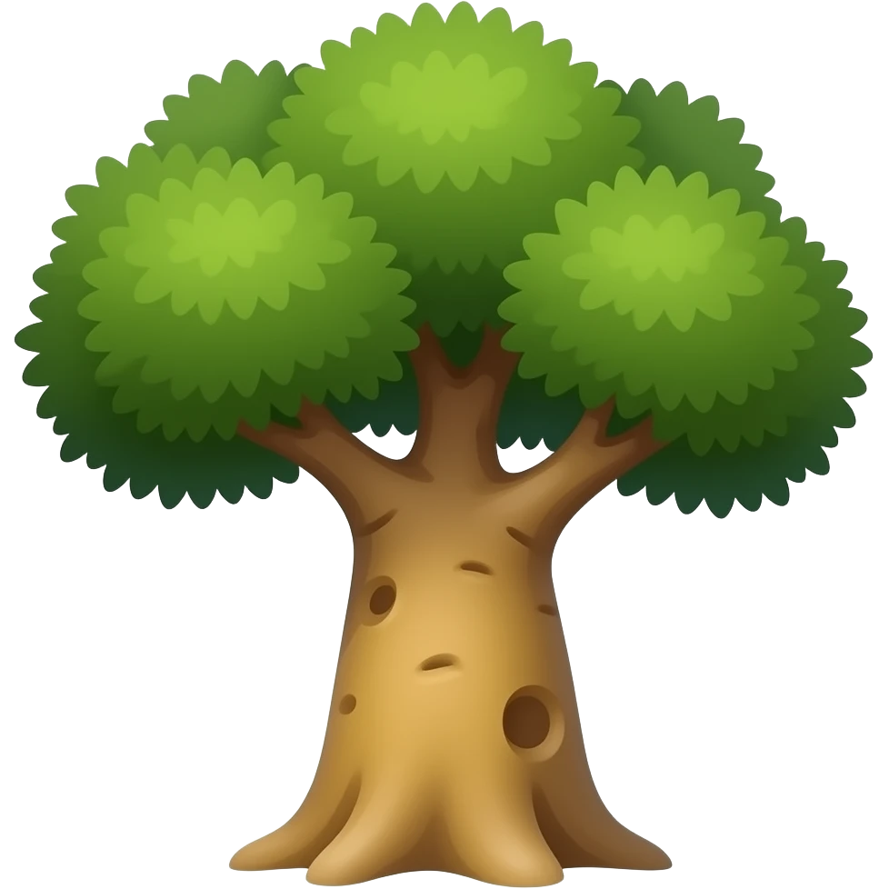 Baobab tree emoji