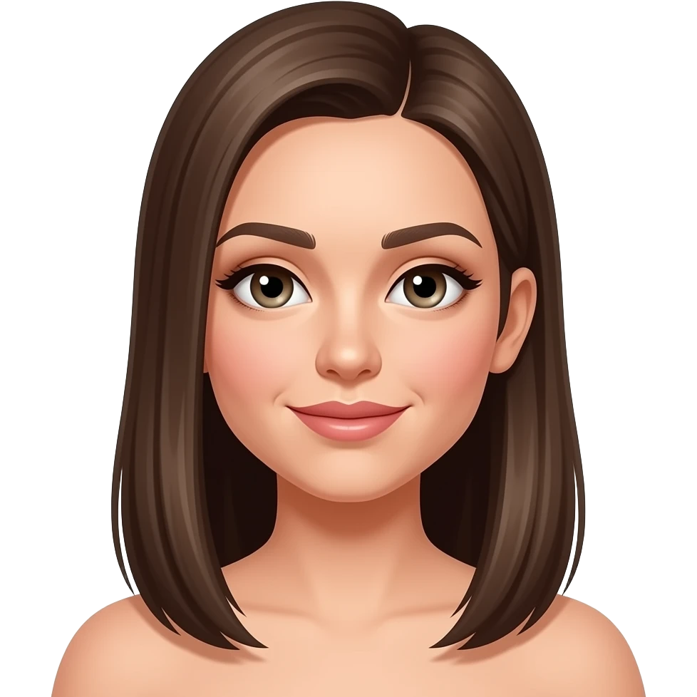 Algo similar con el cabello lacio y como admirando su belleza emoji