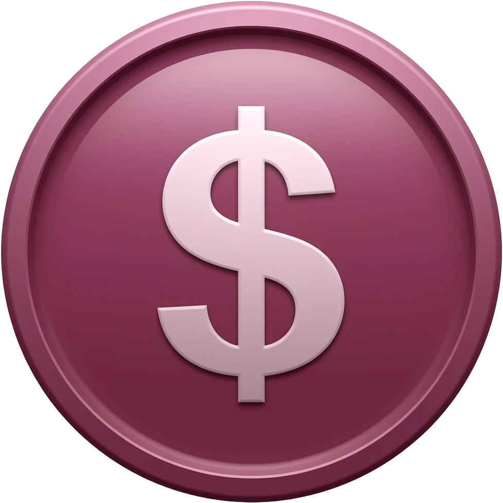 dark burgundy money emoji