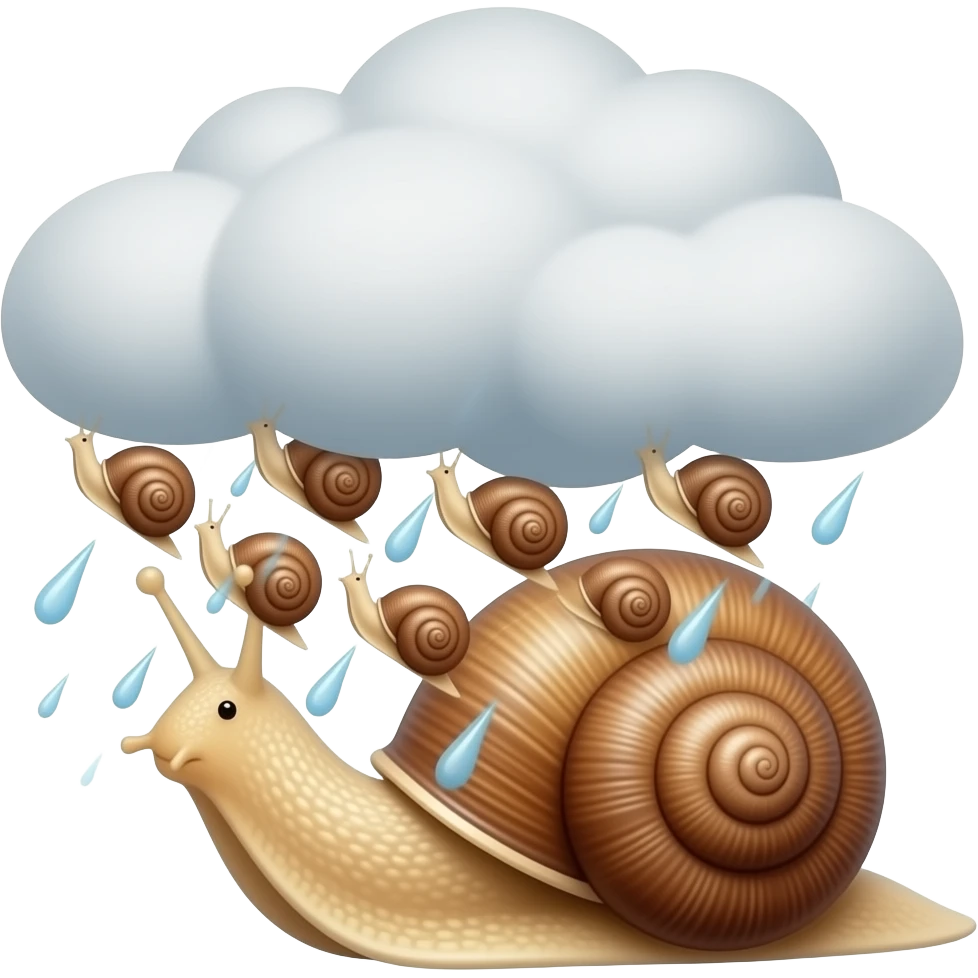 snail storm emoji