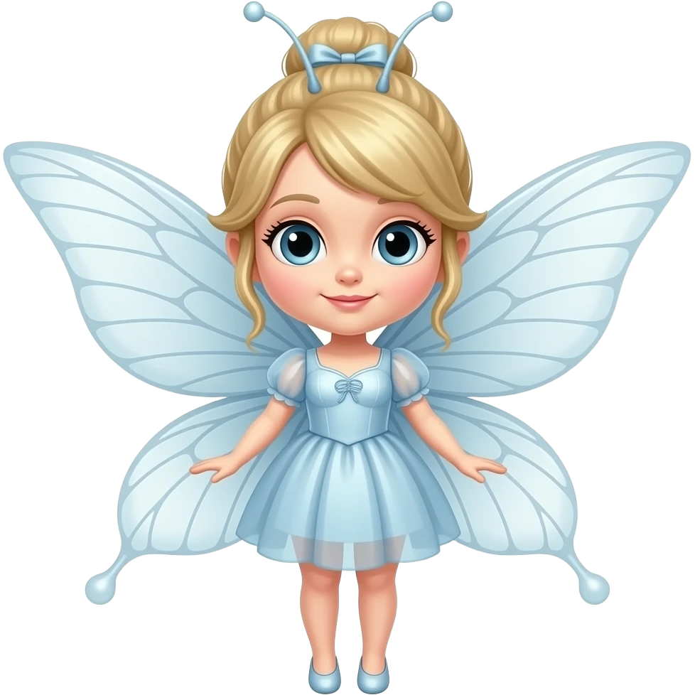 Cute fairy with wings emoji