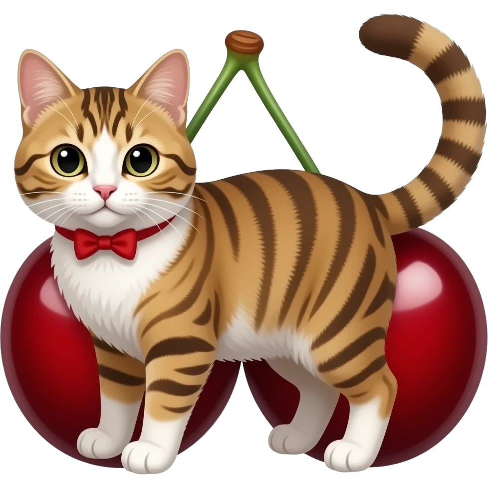 Cherry cat emoji
