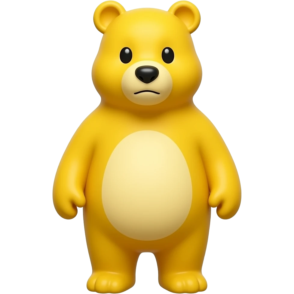 Yellow bear emoji