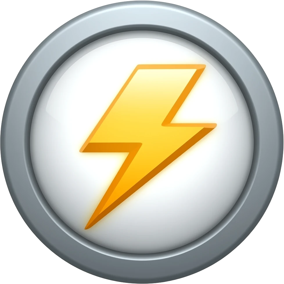 The flash emoji