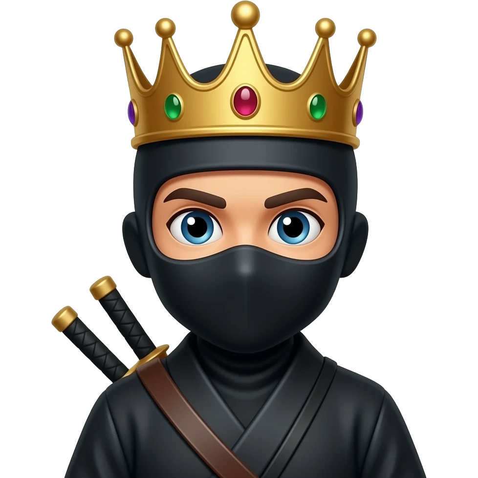 👑🥷🏼 emoji