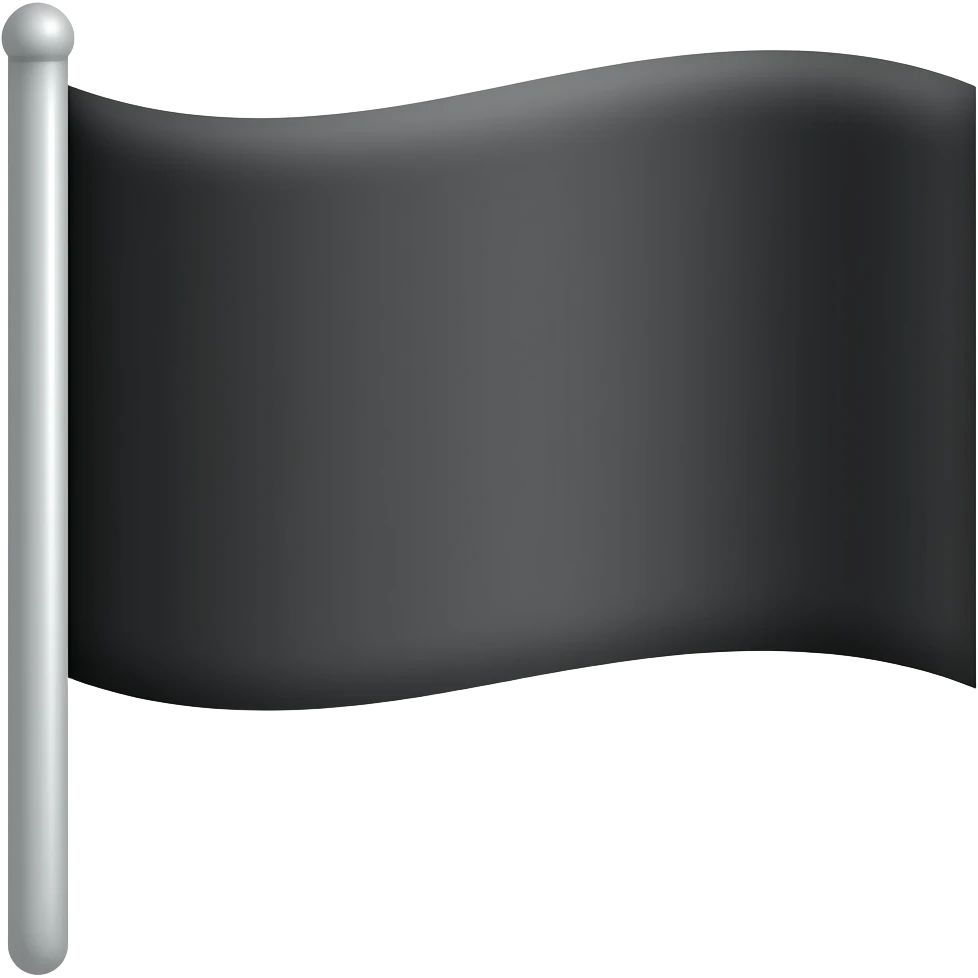 make flag black emoji