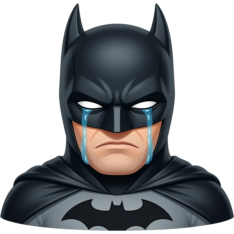 Batman pleure emoji