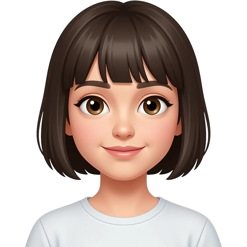girl with shorterhair emoji