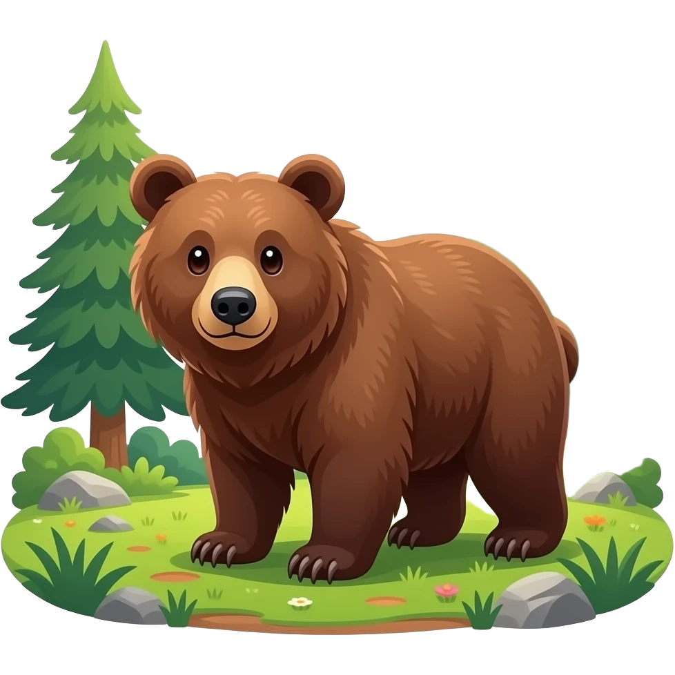 A girl bear saying anyways emoji