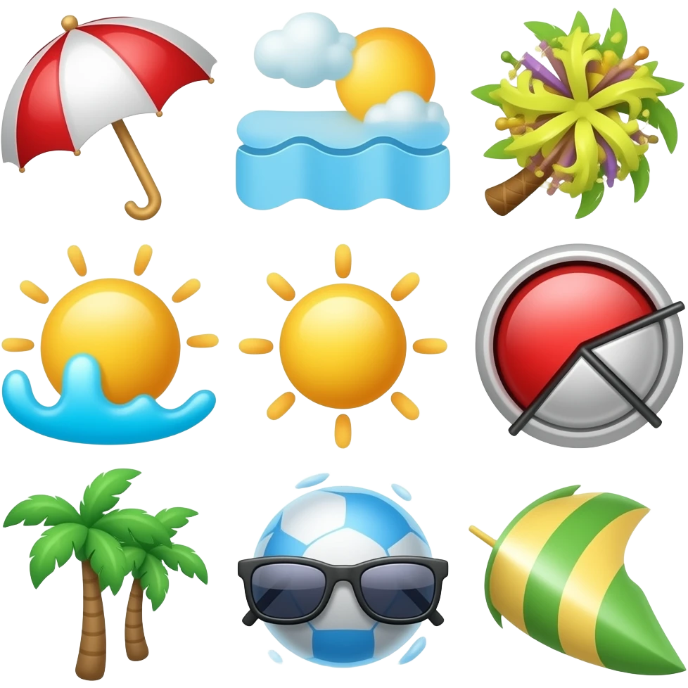 Letné emojis emoji