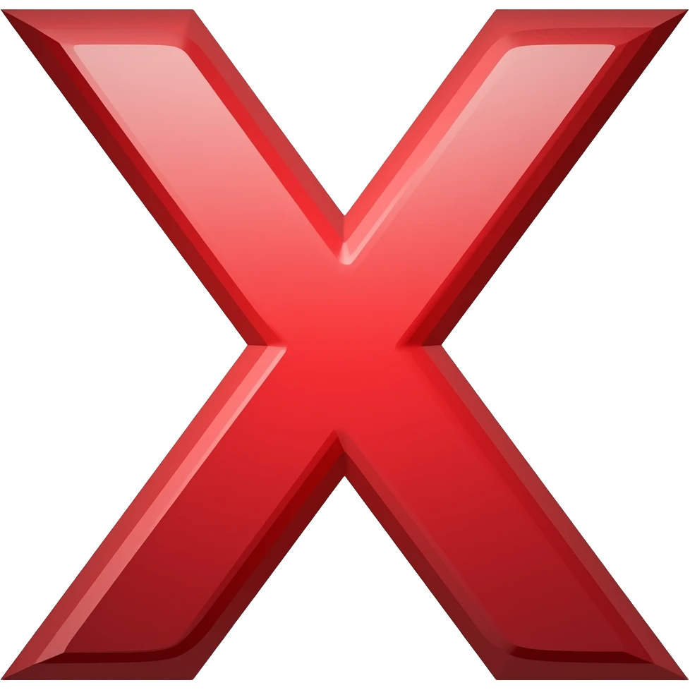 x roja emoji