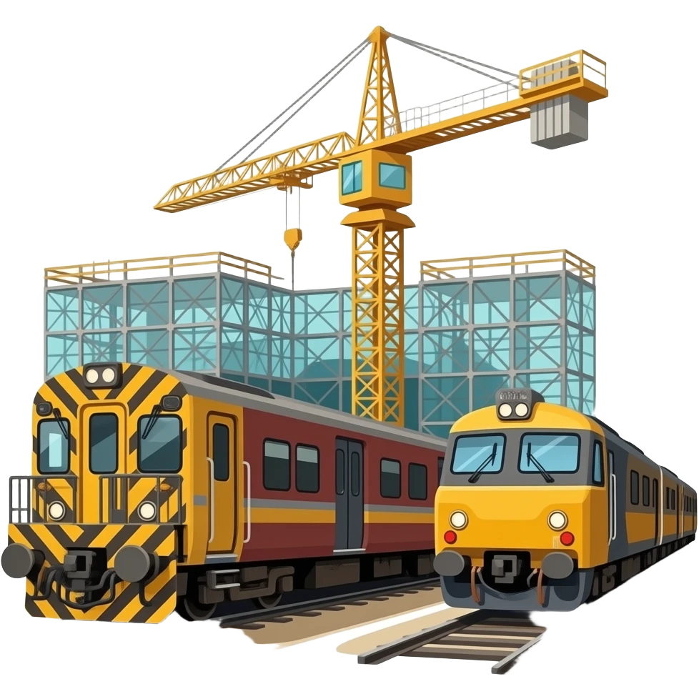 🚃🚃🏗 emoji