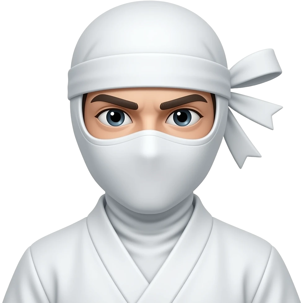 Ninja blanco emoji