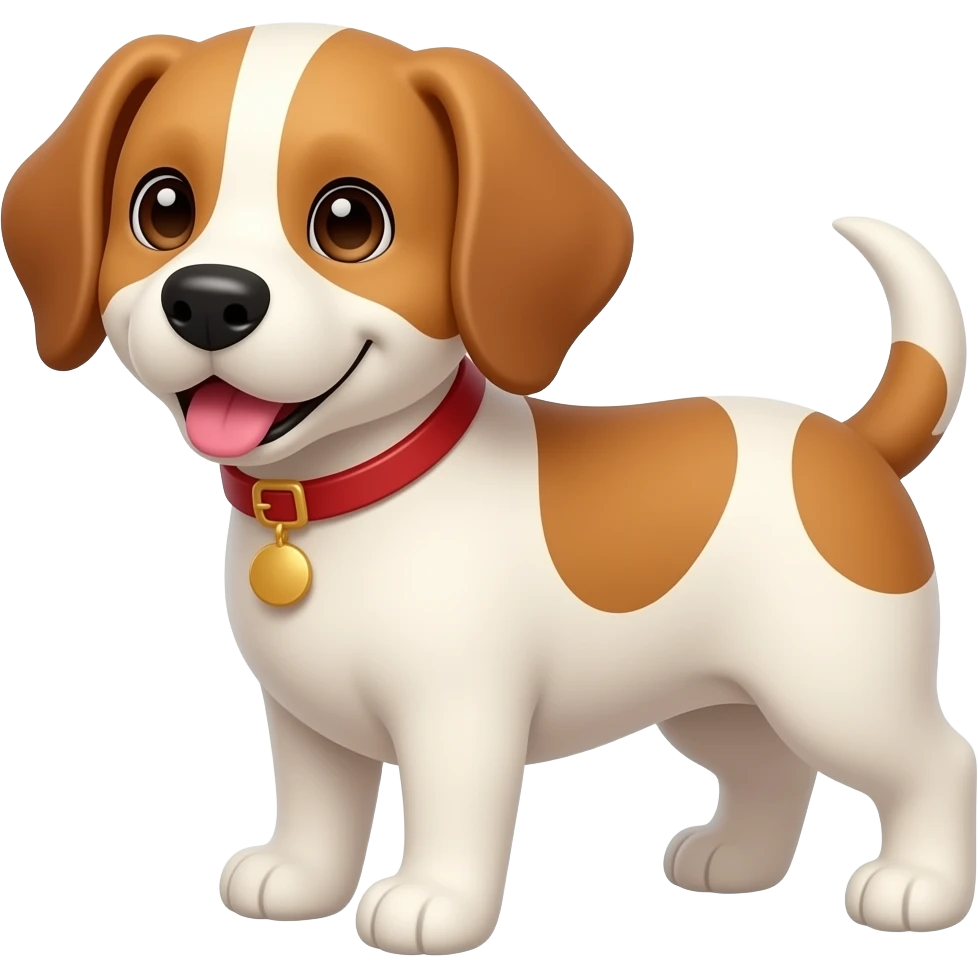 A cute dog emoji