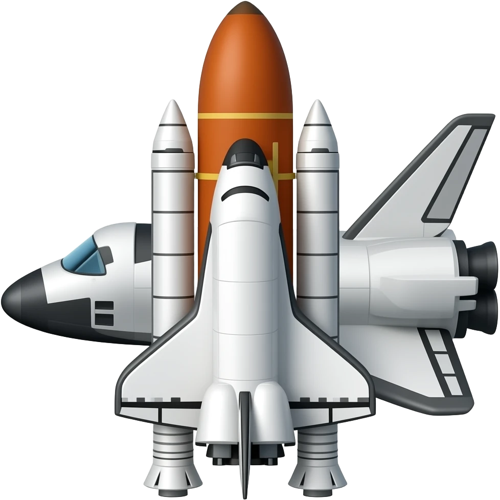space shuttle emoji