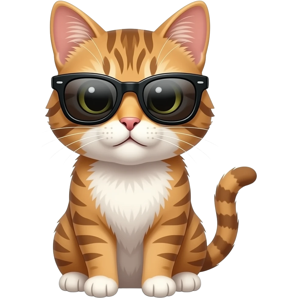 Cat wearing sunglasses emoji