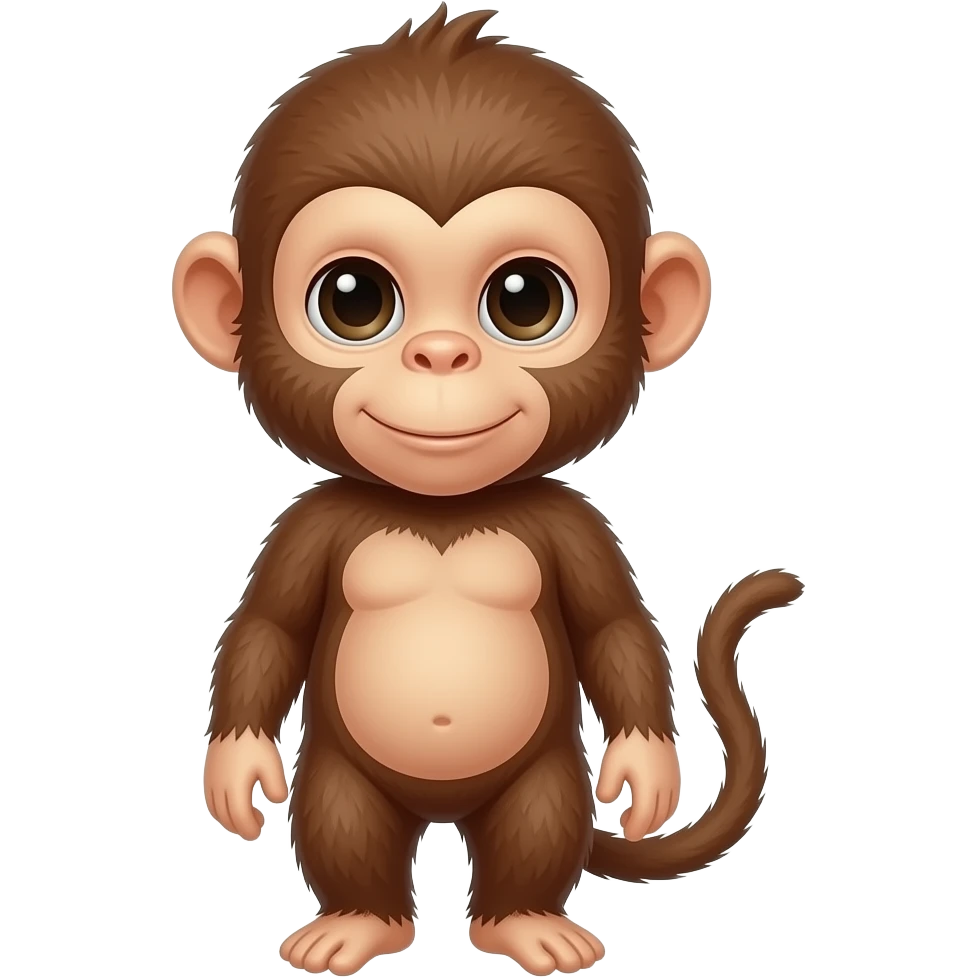 Monkey and infant emoji
