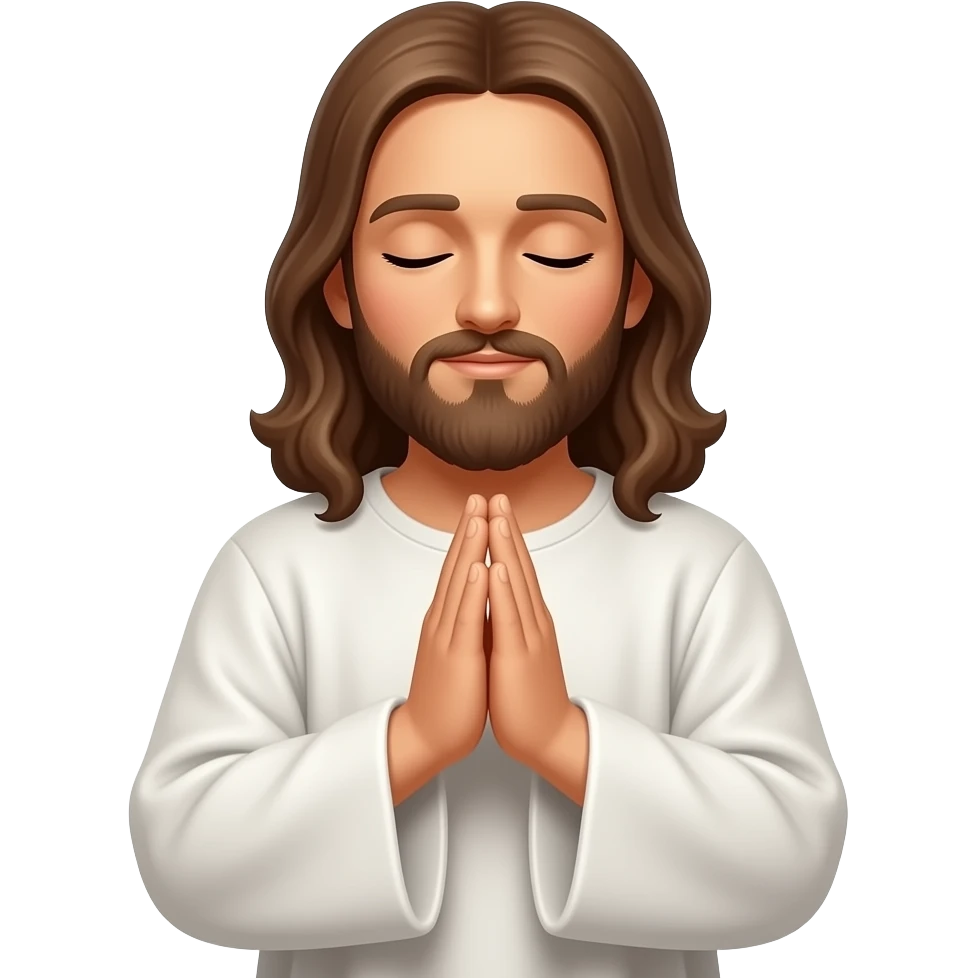 jesus praying emoji