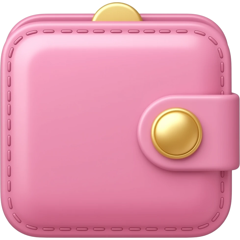 Billetera rosa emoji