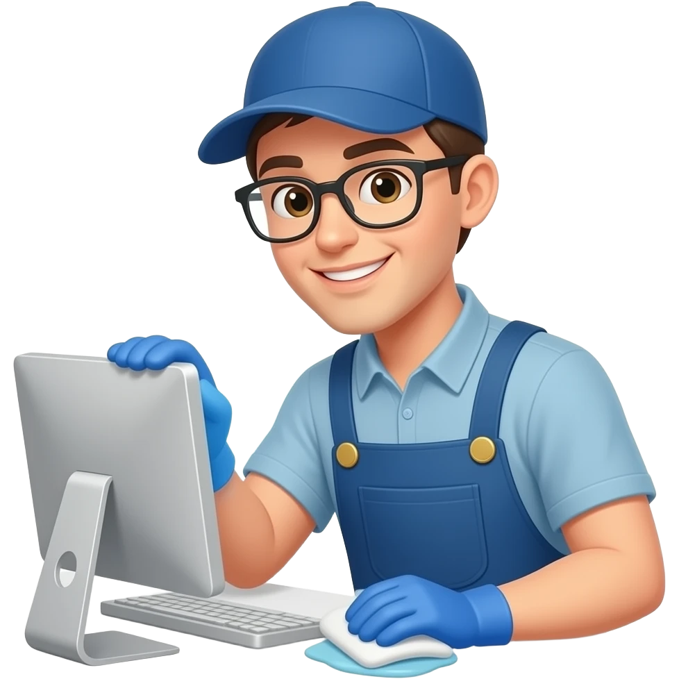 a computer janitor emoji