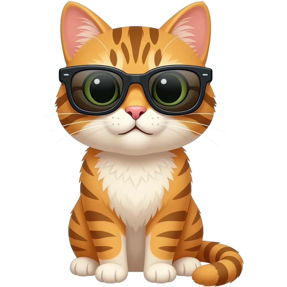 Cat wearing sunglasses emoji