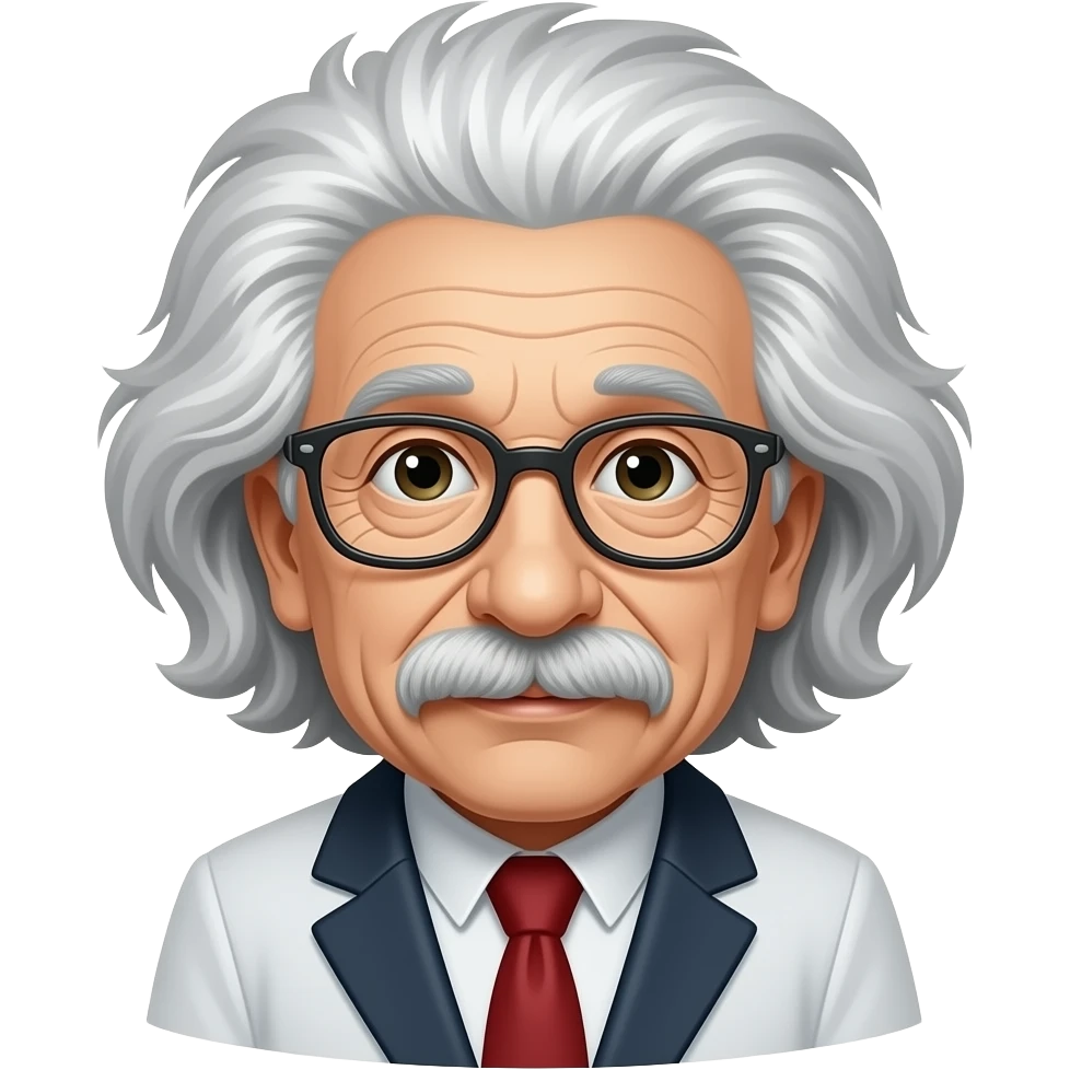 scientist like einstein emoji