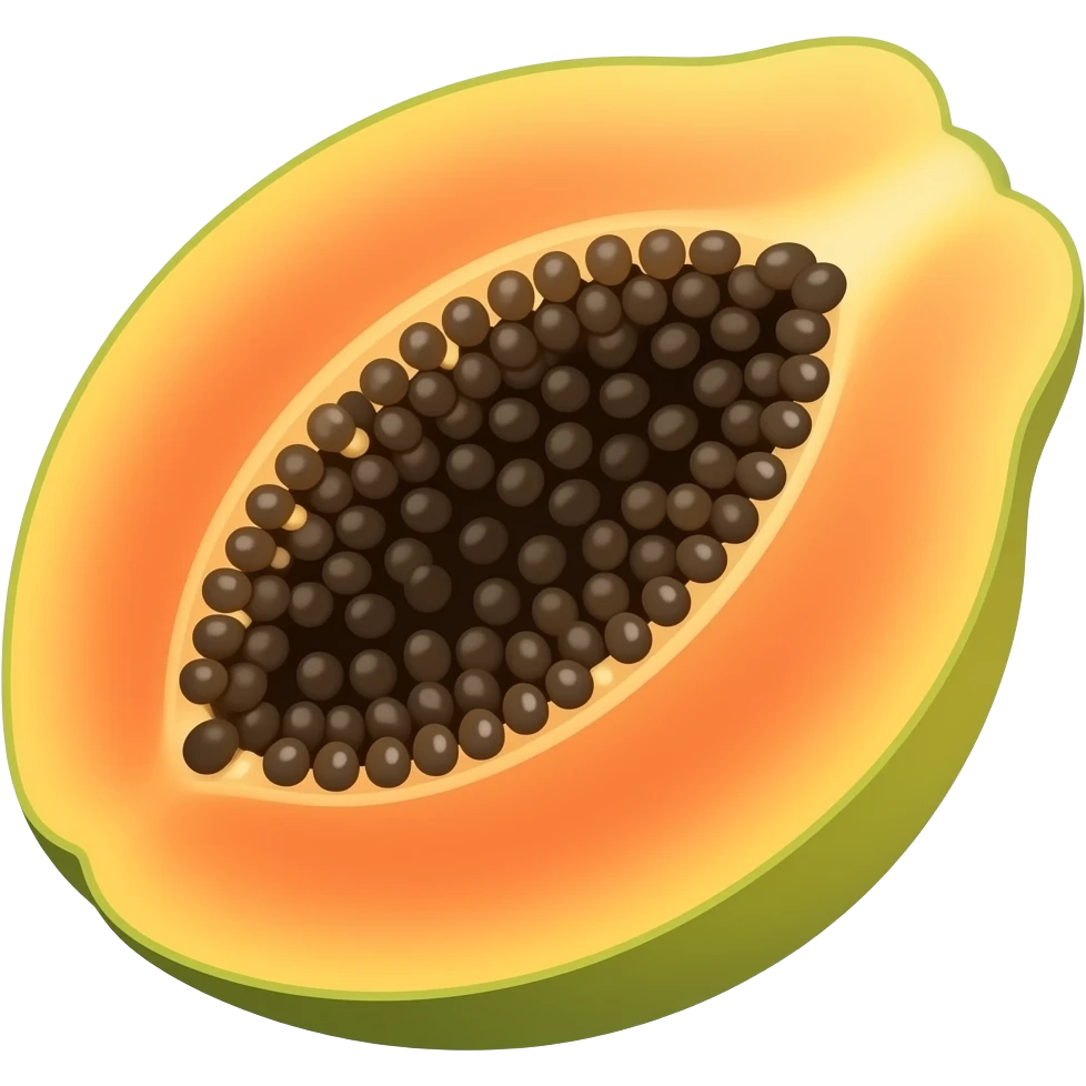 Papaya emoji