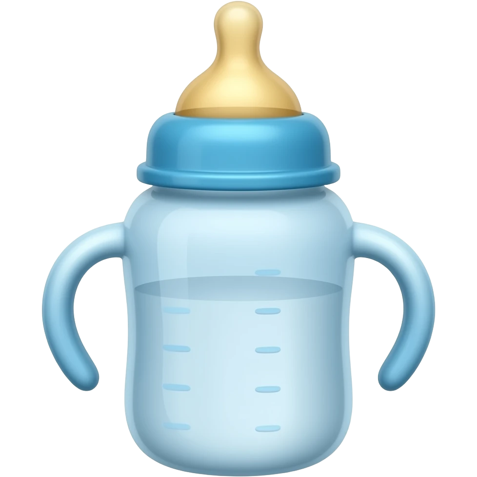 Blue baby bottle emoji