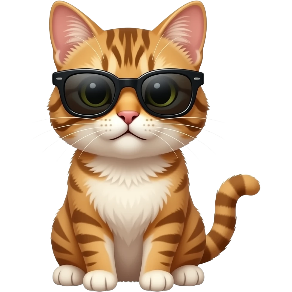 Cat wearing sunglasses emoji