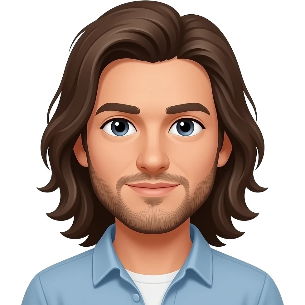 long-haired man emoji