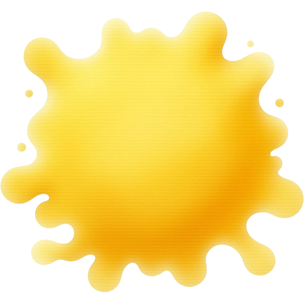 splash Yellow water color emoji