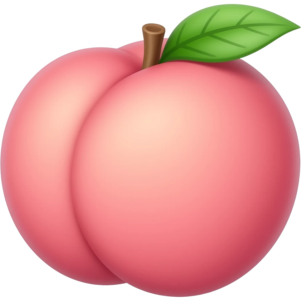 Peach glute emoji