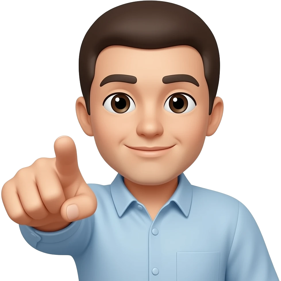 pointing you emoji