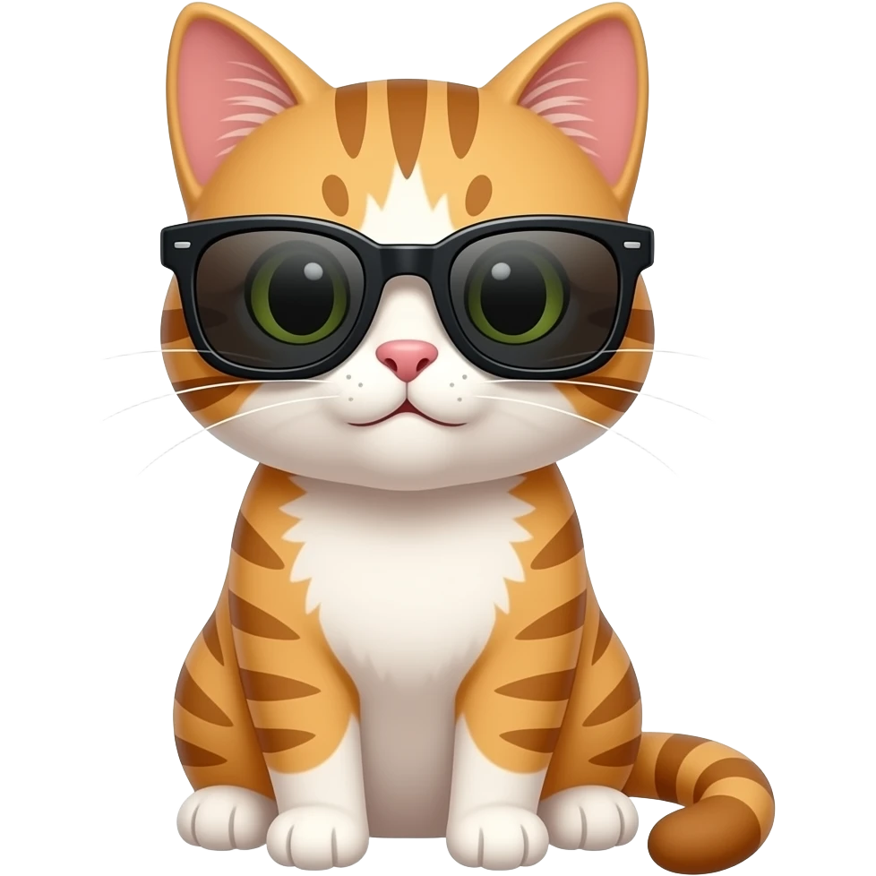 Cat wearing sunglasses emoji