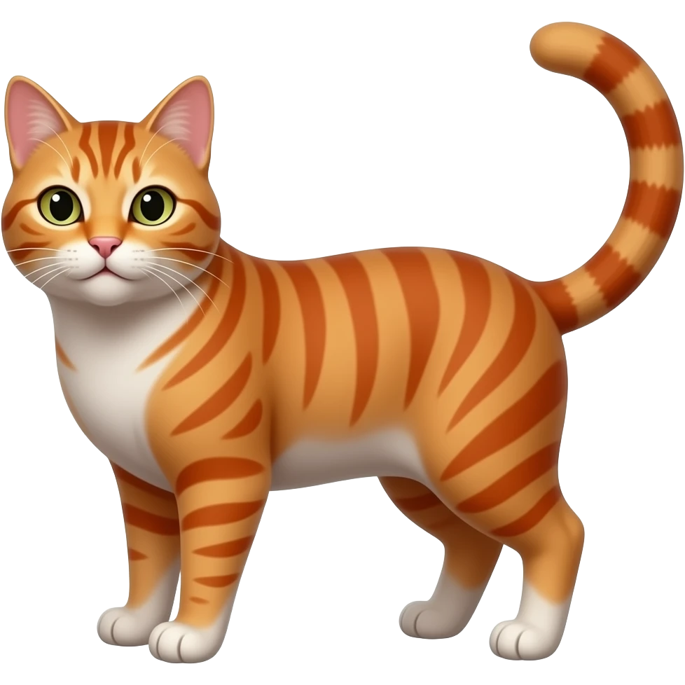 Red cat tail emoji