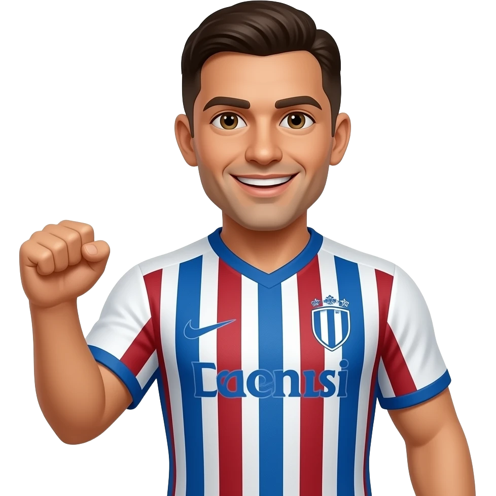 Colidio haciendo la celebración de Driussi emoji