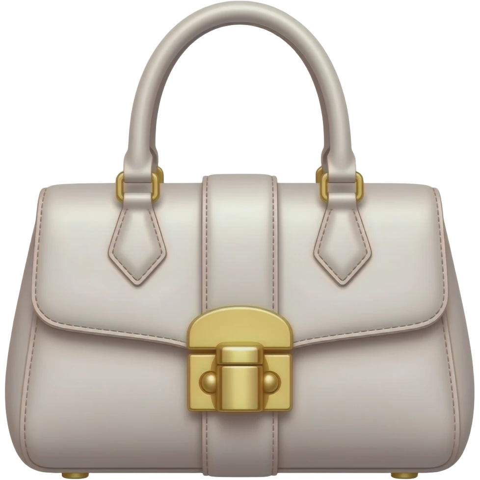 Bolso marca sin agarradera con evillas premiun costoso y colores femeninos de alta costura color perlado emoji