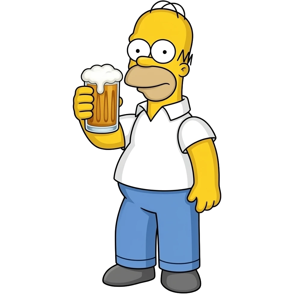 simpson beer emoji