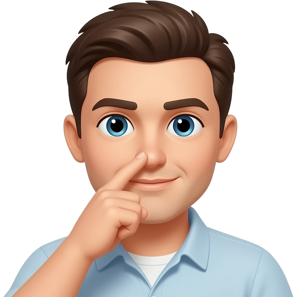 I Pick my nose emoji